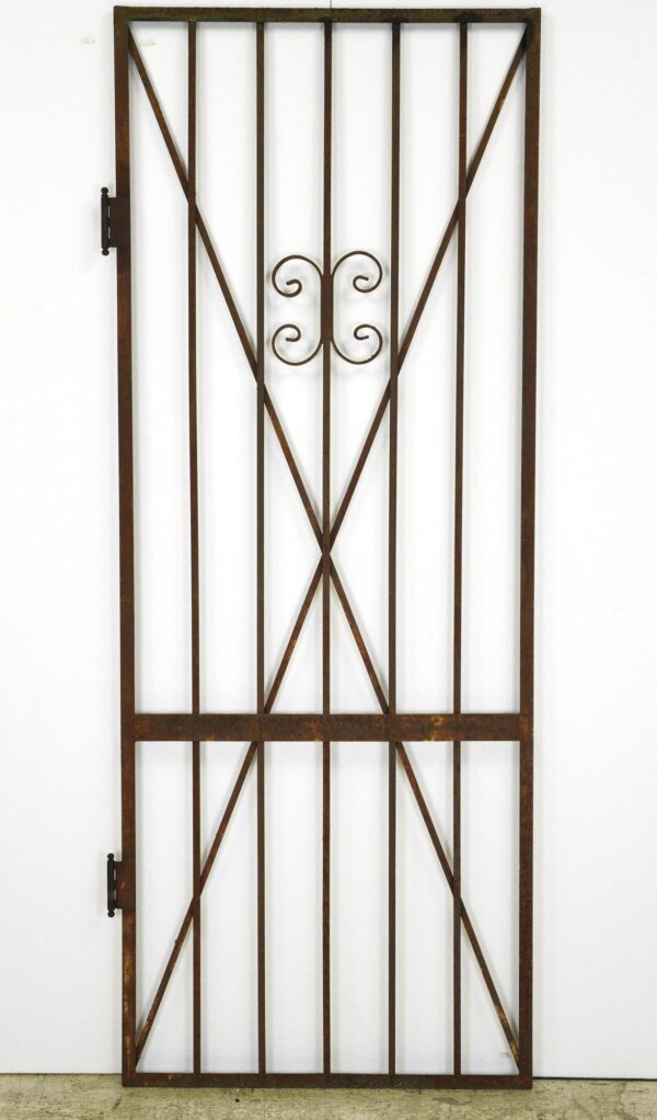 Gates - Antique Victorian Curled Wrought Iron 78 in. Gate