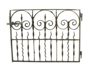 Gates - Brooklyn Brownstone Fleur de lis Wrought Iron Antique Gate