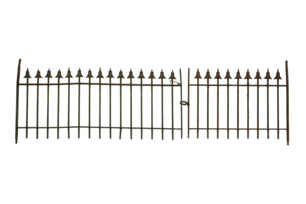 Gates - Pair of Reclaimed 74 in. Double Wrought Iron Gates