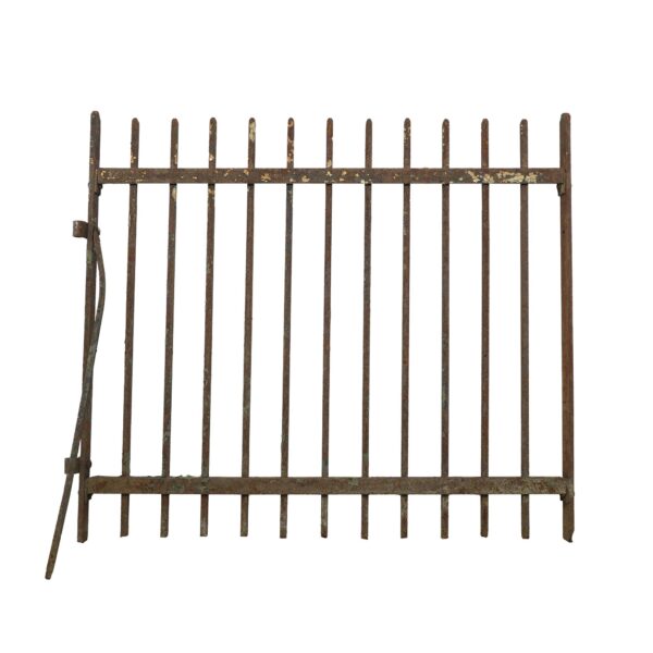 Gates - Reclaimed Simple Square Bars 47 in. Cast Iron Yard Gate