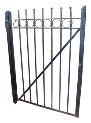 Gates - Reclaimed Wrought Iron Gate with Circle Design