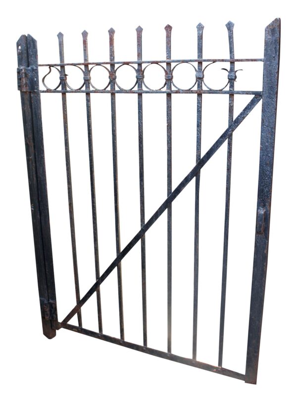 Gates - Reclaimed Wrought Iron Gate with Circle Design
