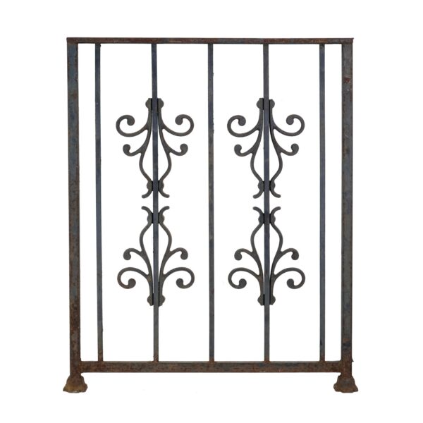 Gates - Steel Gate Panel with Art Nouveau Elements