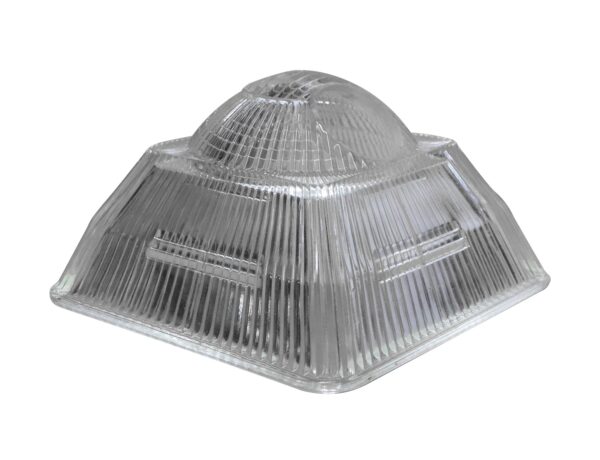Globes & Shades - Antique Holophane 45 Degree Offset Glass Shade