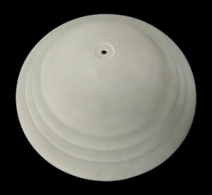 Globes & Shades - Art Deco Glass 19 in. White Light Shade