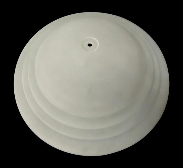 Globes & Shades - Art Deco Glass 19 in. White Light Shade