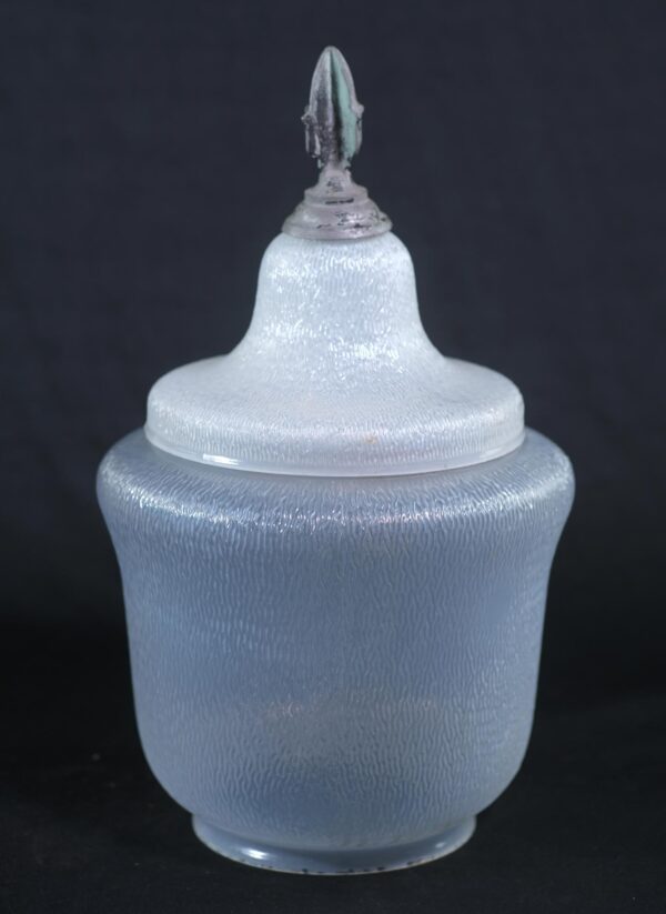 Globes & Shades - Reclaimed 14 in. Opalescent Textured Glass Street Lamp Globe