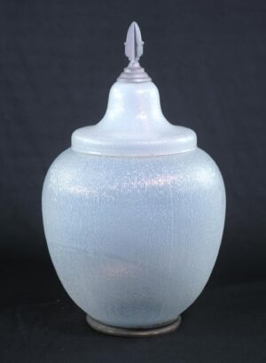 Globes & Shades - Reclaimed 17 in. Textured Glass Opalescent Street Lamp Globe