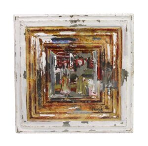 Hand Painted Panels - Hand Painted Abstract Novak Tin Painting