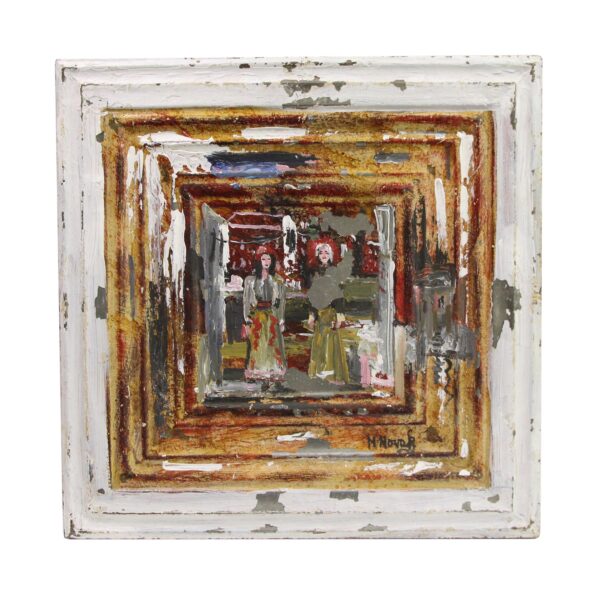 Hand Painted Panels - Hand Painted Abstract Novak Tin Painting