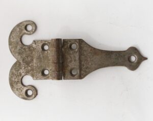Ice Box Hardware - Antique Nickel Plated Brass Ice Box Hinge