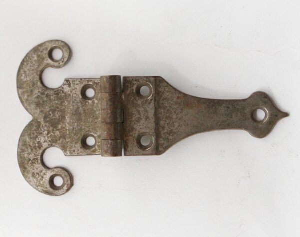 Ice Box Hardware - Antique Nickel Plated Brass Ice Box Hinge