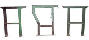 Industrial - 1950s Industrial 31.25 in. Set of Table Legs