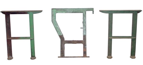 Industrial - 1950s Industrial 31.25 in. Set of Table Legs