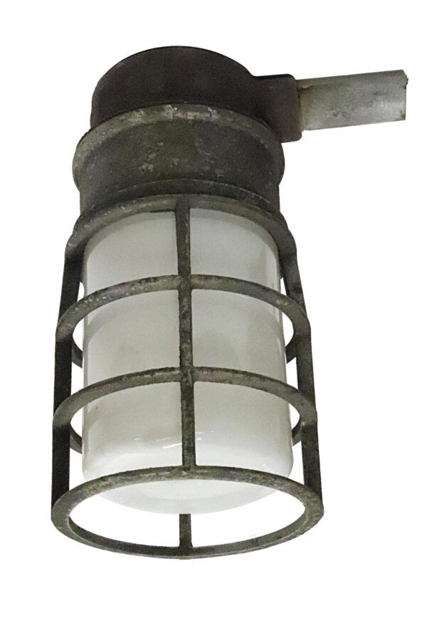 Industrial & Commercial - Industrial Crouse Hinds Opaline Glass Sconce