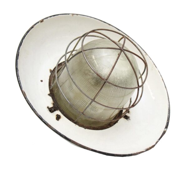 Industrial & Commercial - Reclaimed Enameled French Industrial Light