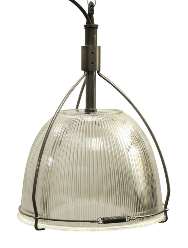 Industrial & Commercial - Reclaimed Factory Industrial Holophane Glass 15 in. Pendant Light