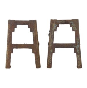 Industrial Machine Legs - Pair of Antique Art Deco Cast Iron Table Legs