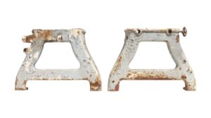 Industrial Machine Legs - Pair of Antique Cast Iron 20.5 in. Industrial Coffee Table Legs
