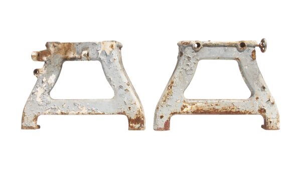 Industrial Machine Legs - Pair of Antique Cast Iron 20.5 in. Industrial Coffee Table Legs