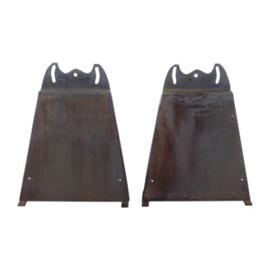 Industrial Machine Legs - Pair of Cast Iron Trapezoid Shape Leg Bases