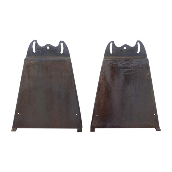 Industrial Machine Legs - Pair of Cast Iron Trapezoid Shape Leg Bases
