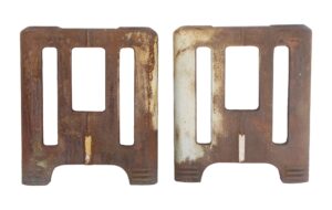 Industrial Machine Legs - Pair of Reclaimed 28 in. Industrial Cast Iron Table Legs