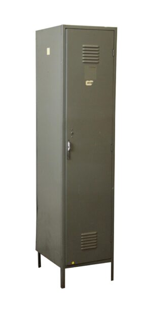 Industrial - Vintage Gray Metal Locker