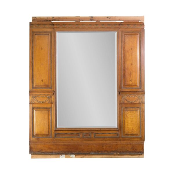 Interior Materials - Antique Oak Architectural Foyer Mirrored Room Panels