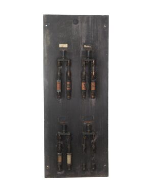 Interior Materials - Early 20th Century Antique Electric Panel with Knife Switches