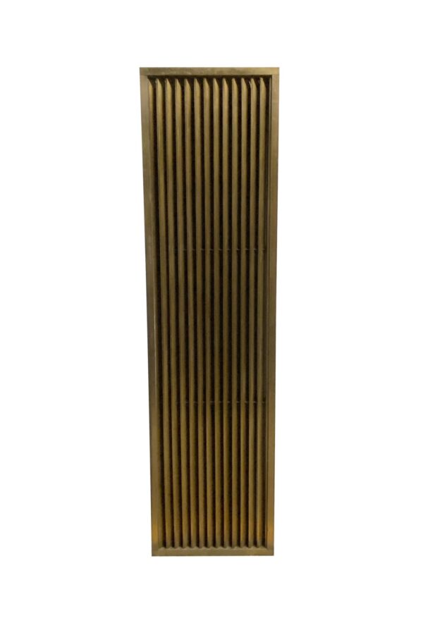 Interior Materials - Mid Century Large Solid Bronze Air Vent Grate 68 x 18