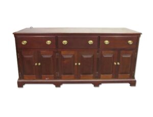 Kitchen & Dining - Traditional Dark Finished Wood Storage Sideboard