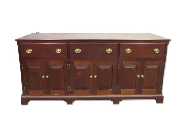 Kitchen & Dining - Traditional Dark Finished Wood Storage Sideboard