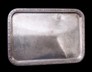Kitchen - Original Waldorf Astoria Art Deco Silver Plated Serving Tray Kitchen - Original Waldorf Astoria Art Deco Silver Plated Serving Tray