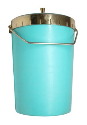 Kitchen - Vintage Mid Century Blue & Brass Ice Bucket