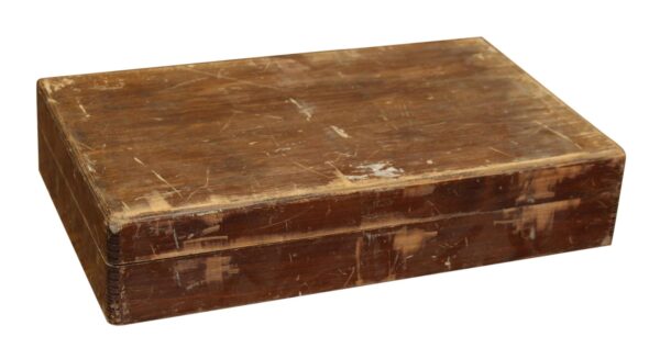 Kitchen - Worn Wooden Silverware Box