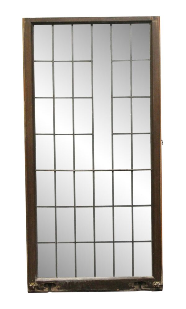 Leaded Glass - 66.5 x 33 Antique Leaded Glass Window