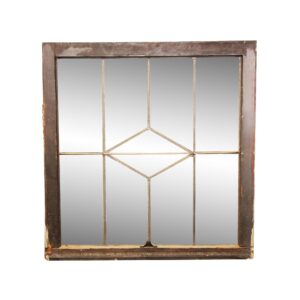 Leaded Glass - Reclaimed Tudor Leaded Glass Window 31.25 x 30