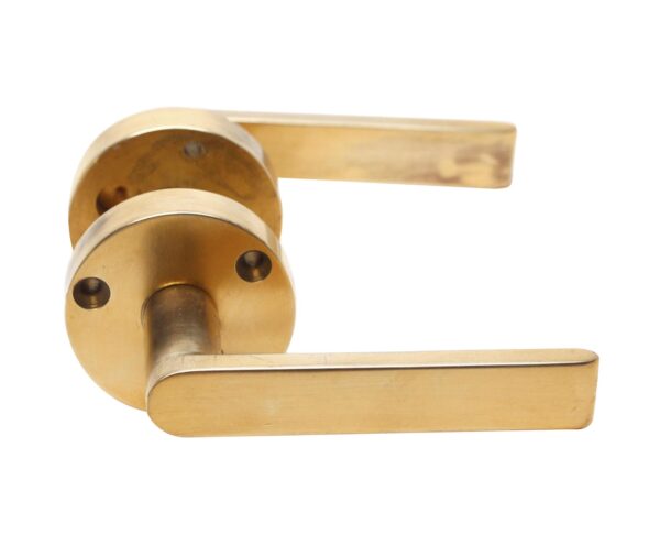 Levers - Modern Polished Bronze Lever Door Knob Set