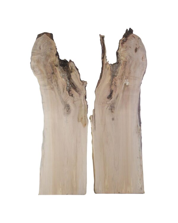 Live Edge Wood Slabs - Pair of Raw 7 Foot Live Edge Walnut Wood Slabs