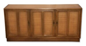 Living Room - Antique 1950s Wood Console Cabinet