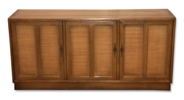 Living Room - Antique 1950s Wood Console Cabinet