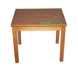Living Room - Reclaimed NYC School 2 ft Side Table
