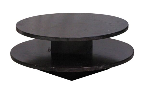 Living Room - Two Tier Round Wood Coffee Table