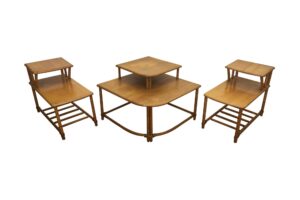 Living Room - Vintage Heywood Wakefield 3 Piece End Table Set