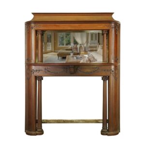 Mantels - Antique Victorian Full Size Mantel with Mirror