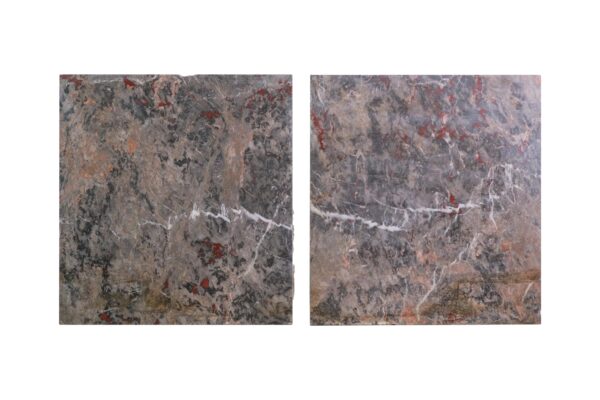Marble Slabs - Pair of Reclaimed Gray & Black Marble Slabs Marble Slabs - Pair of Reclaimed Gray & Black Marble Slabs