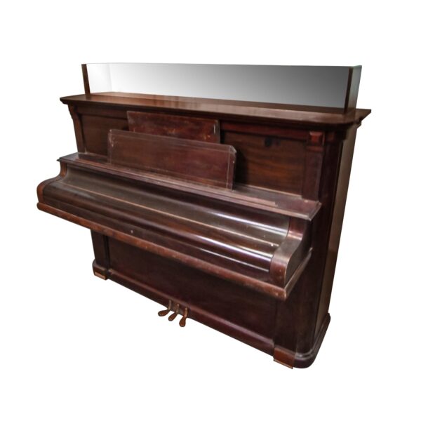 Musical Instruments - Antique Upright Piano with Mirror