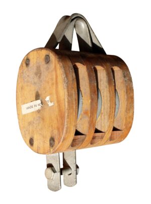 Nautical Antiques - Nautical 7.5 in. Ship Wooden Pulley