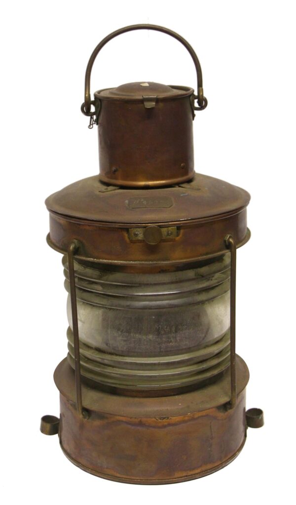 Nautical Lighting - Old Reclaimed Copper & Glass Lantern